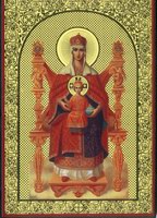 Икона Божия Матерь На Престоле (Богородица На Троне)