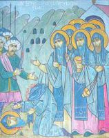 Икона Преподобномученики отцы Давидо-Гареджийской Лавры, числом более 6000
