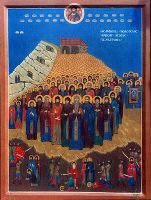 Икона Преподобномученики отцы Давидо-Гареджийской Лавры, числом более 6000