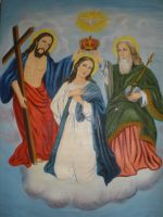 Икона Коронование Пресвятой Богородицы