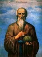 Икона Николай Кочанов, Новгородский, блж.