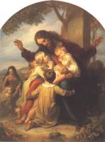 Икона Иисус Христос Благословляет Детей