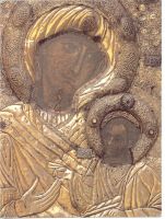 Икона Иверская (в Иверском монастыре на Афоне)