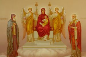 Икона Явление Пресвятой Богородицы Александру Свирскому