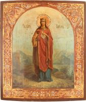Икона Варвара Илиопольская, вмц.