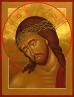 Икона Христос В Терновом Венце