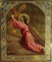 Икона Ведение Ко Кресту (Шествие на Голгофу, Несение Креста)