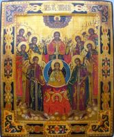 Икона Собор Архистратига Михаила и прочих Небесных Сил бесплотных