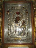 Икона Иверская (в Свято-Озерском Валдайском монастыре)
