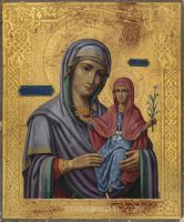 Икона Святая Анна с Младенцем Марией