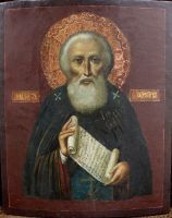 Икона Павел Комельский, Обнорский, прп.